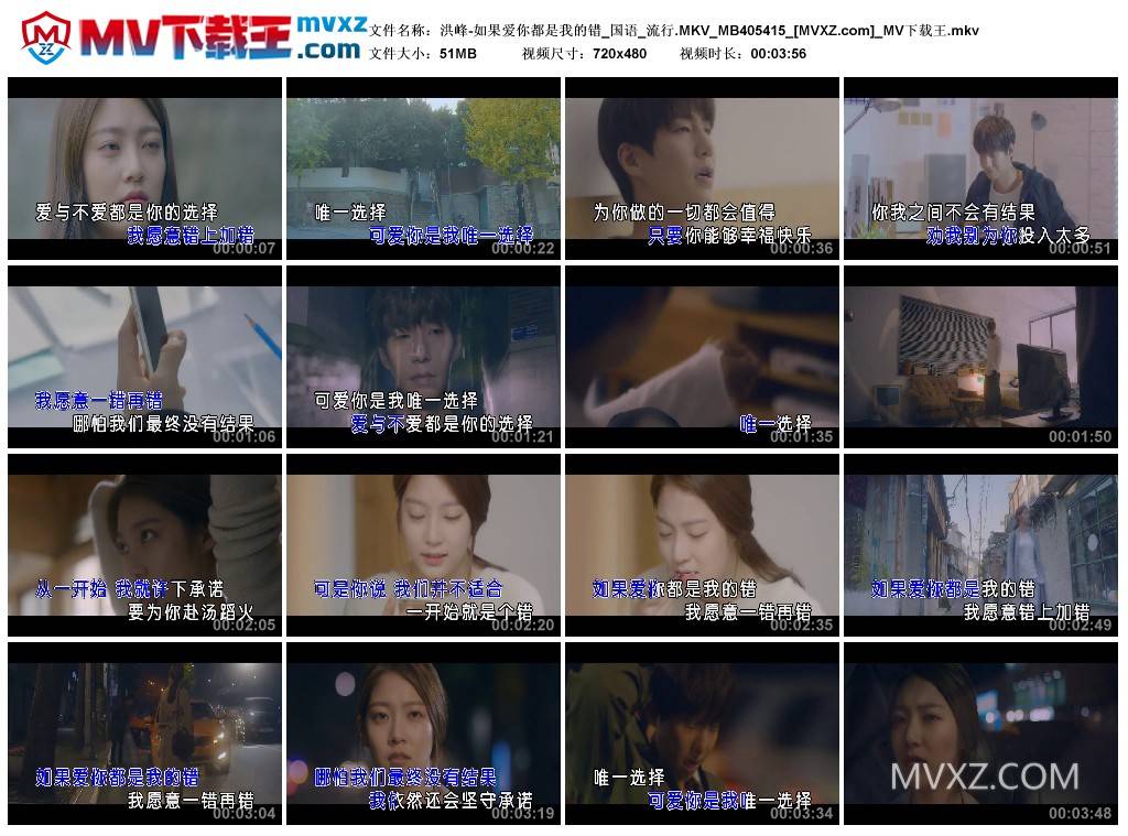 洪峰-如果爱你都是我的错_国语_流行.MKV_MB405415